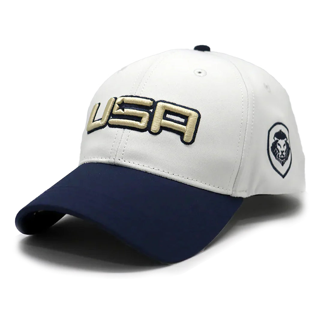 Men's Two Tone USA Baseball Hat - White/Navy Blue : Target