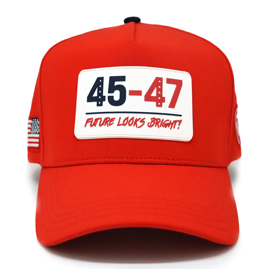 Future Looks Bright 45-47 Inauguration Red Snapback hat