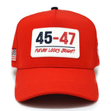 Future Looks Bright 45-47 Inauguration Red Snapback hat