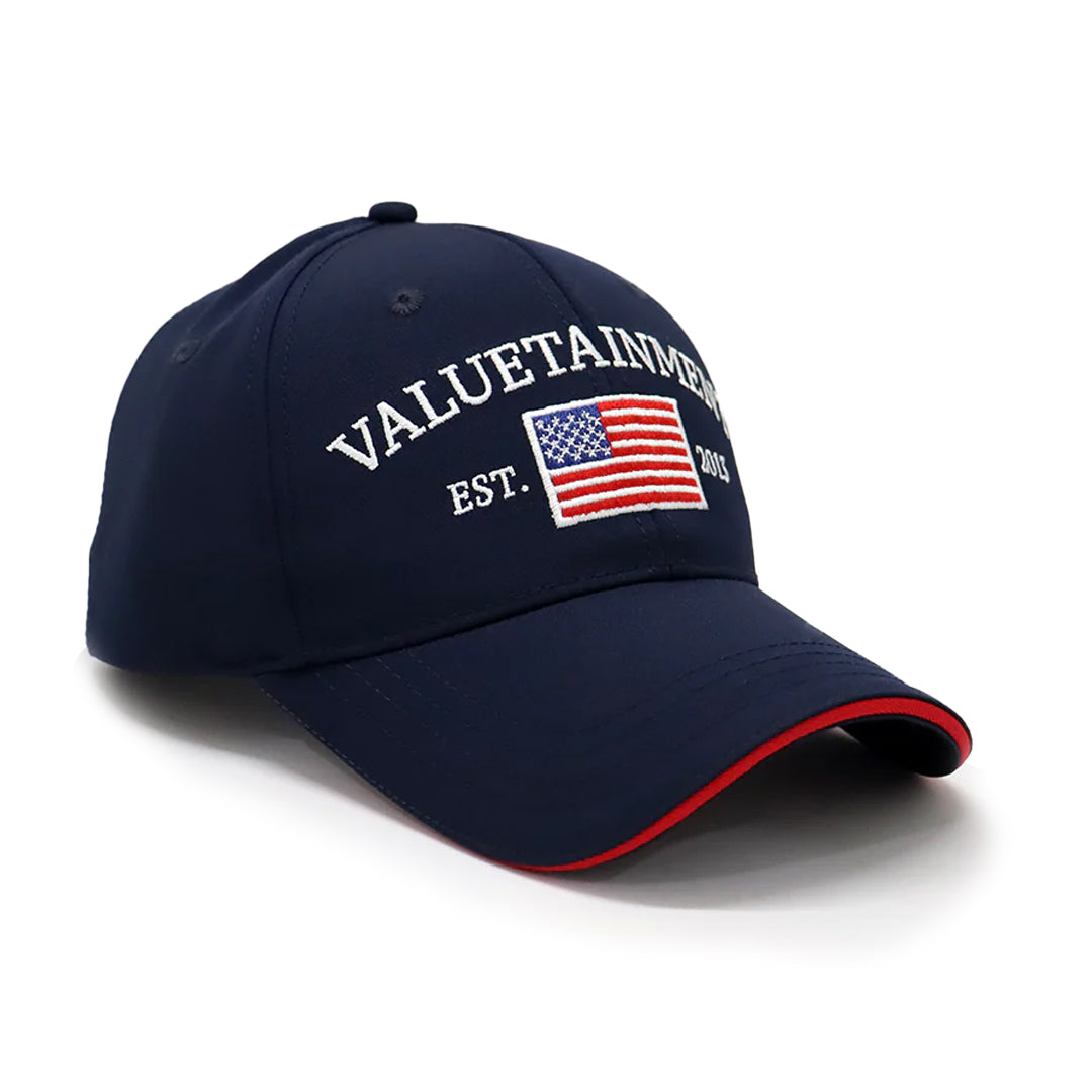 Future Looks Bright Valuetainment Flag Navy Snapback Hat