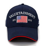 Future Looks Bright Valuetainment Flag Navy Snapback Hat