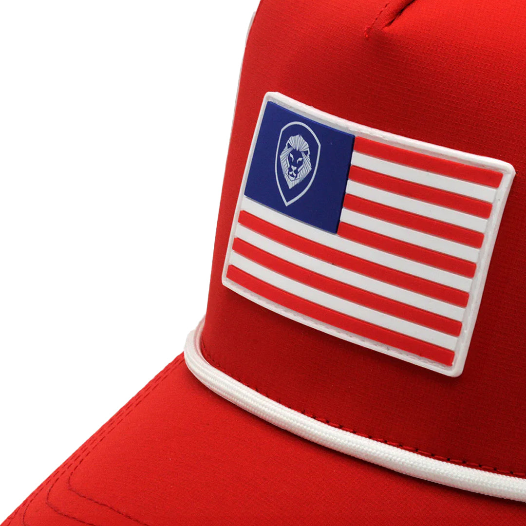 VT USA Flag Patch Performance Hat
