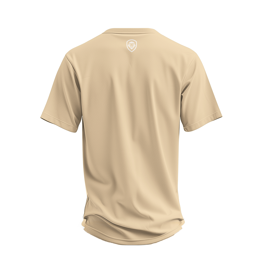 Future Looks Bright Premium Curved Hem Ivory and White Short Sleeve T-Shirt