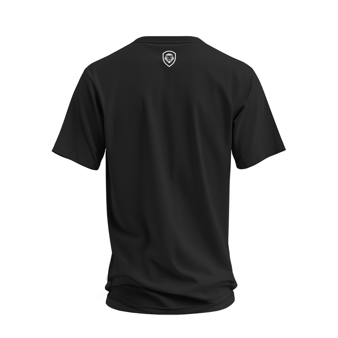 Future Looks Bright Premium Curved Hem Black and White Short Sleeve T-Shirt