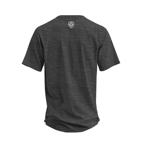 Future Looks Bright Premium Curved Hem Charcoal and White Short Sleeve T-Shirt