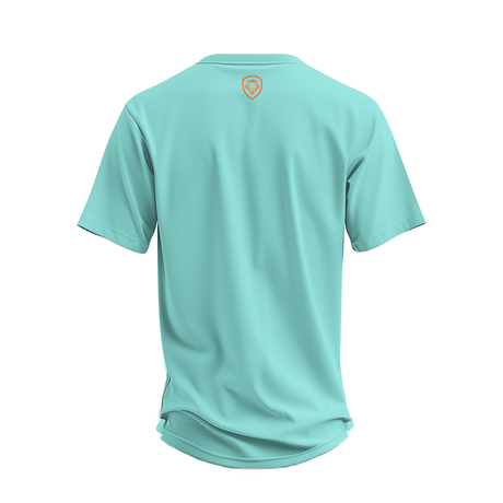 Future Looks Bright Premium Curved Hem Light Blue Short Sleeve T-Shirt