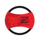Future Looks Bright Large Black and Red Dog Rope Disc Toy