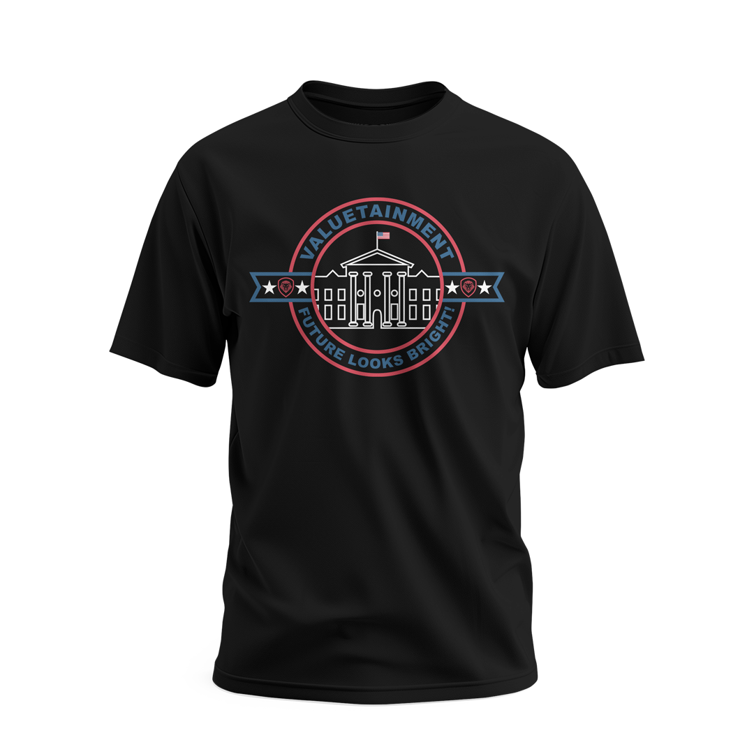 Future Looks Bright White House Black Short Sleeve T-Shirt