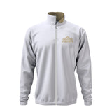 Future Looks Bright Royal Crest White and Gold Full Zip Jacket