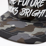Future Looks Bright Light Brown Camo Flat Bill Snapback Hat