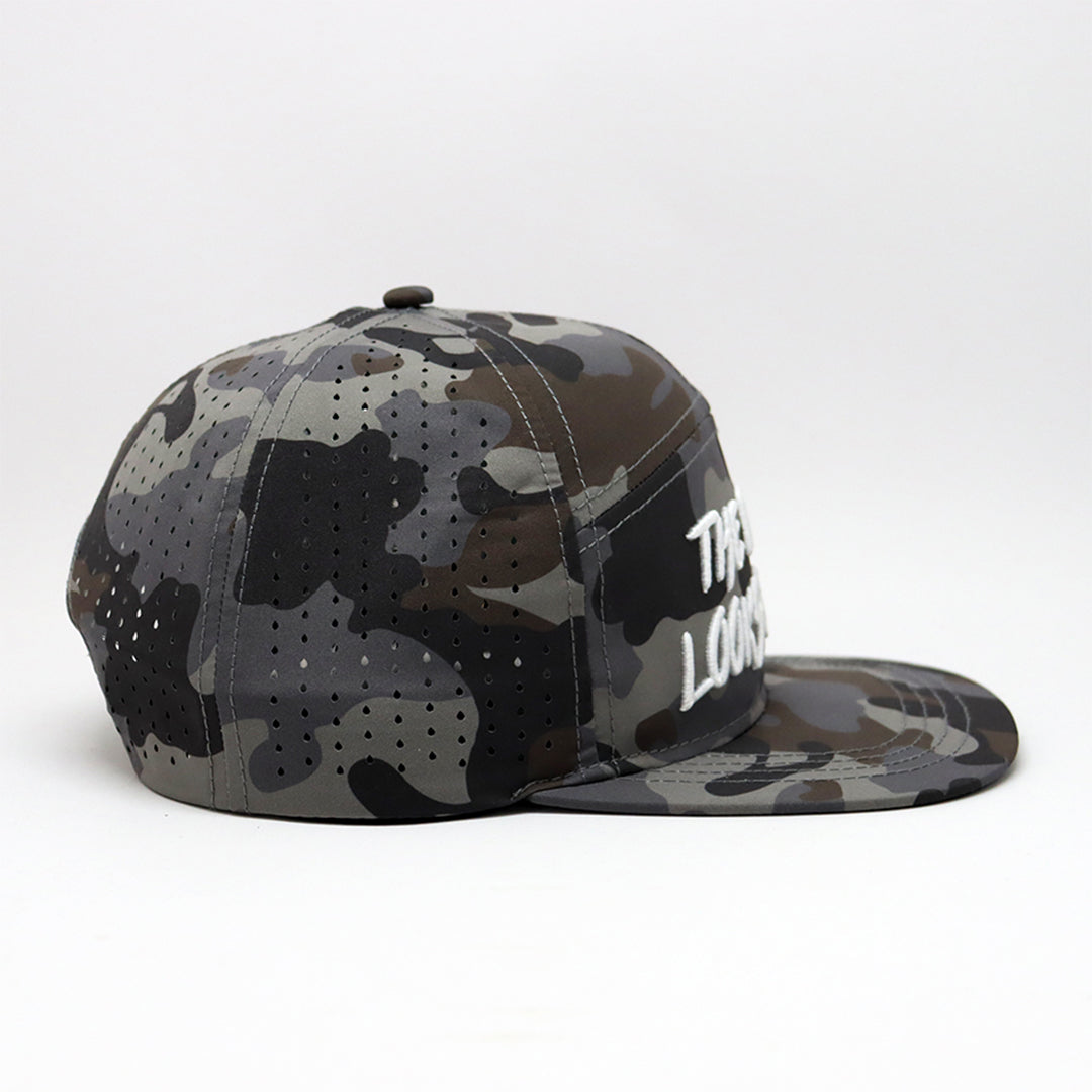 Future Looks Bright Light Brown Camo Flat Bill Snapback Hat