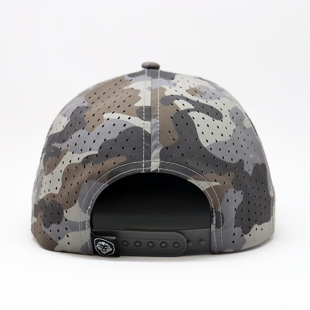Future Looks Bright Light Brown Camo Flat Bill Snapback Hat