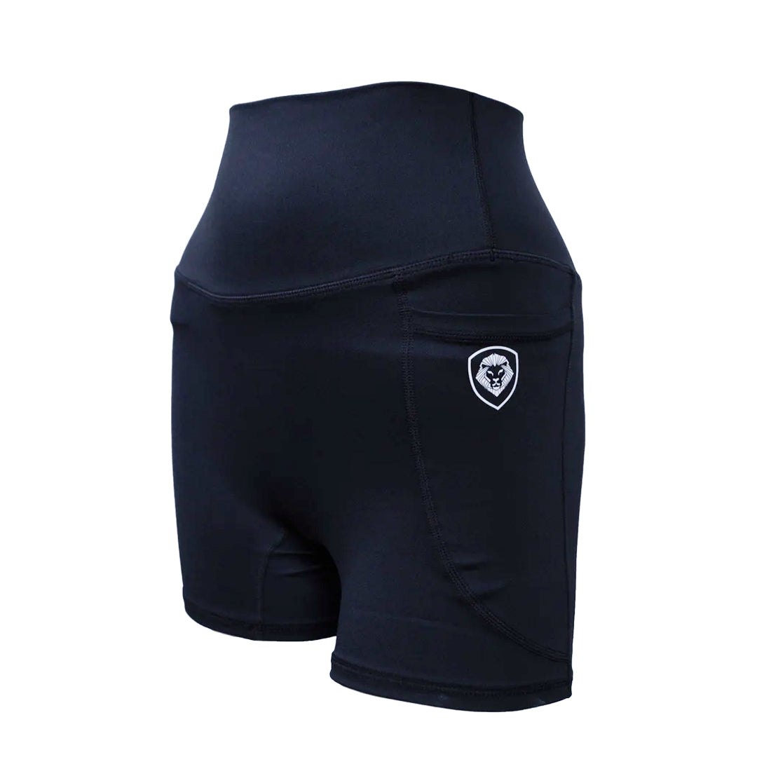 Women's Black Biker Shorts