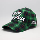 **Limited Edition** 1 of 250 Merry Christmas Green Flannel Plaid Snapback Hat