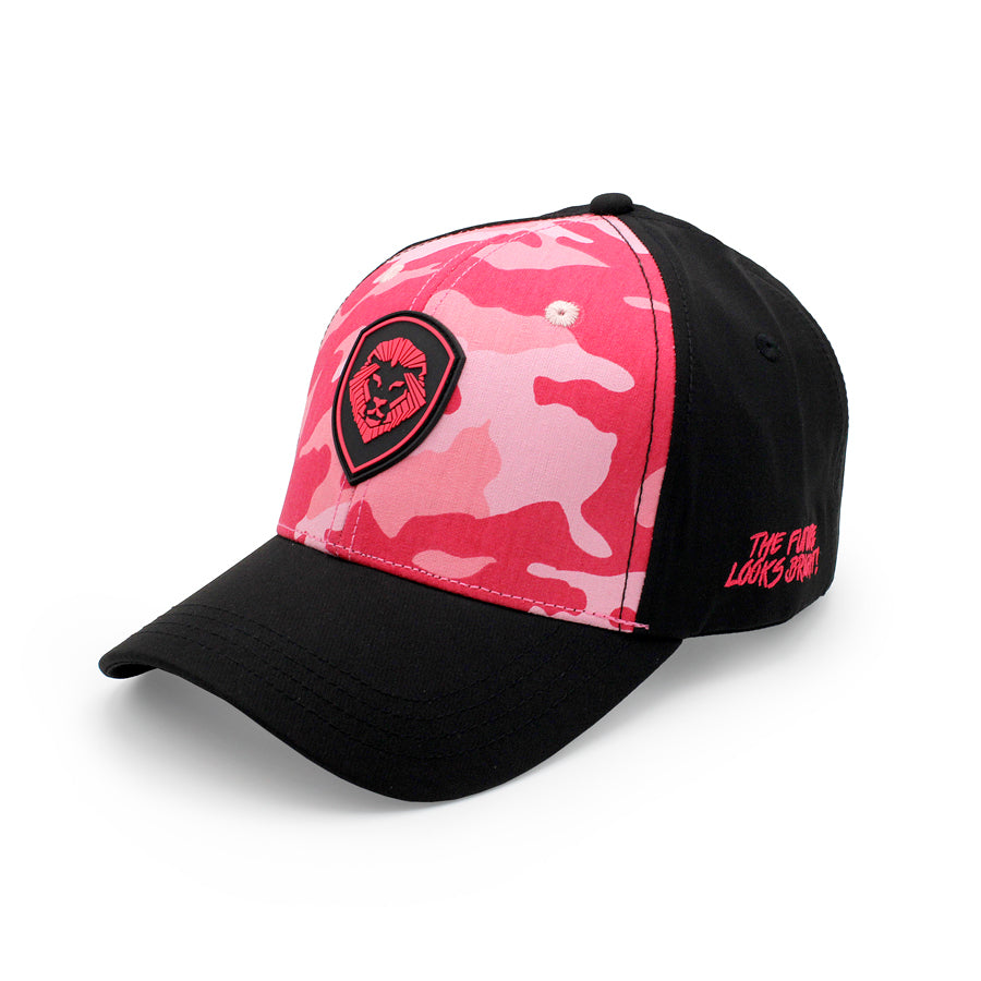 VT Shield Logo Future Looks Bright Red & Pink Camo Snapback  display picture 1
