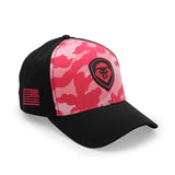 VT Shield Logo Future Looks Bright Red & Pink Camo Snapback Hat