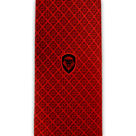 Valuetainment Stefano Ricci Red & Black Center Lion Shield Luxury Tie **Limited Edition 1 of 50**