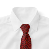 Valuetainment Stefano Ricci Red & Black Diamond Paisley Pattern Luxury tie **Limited Edition** 1 of 50