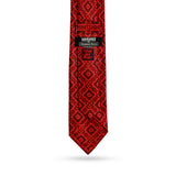 Valuetainment Stefano Ricci Red & Black Diamond Paisley Pattern Luxury tie **Limited Edition** 1 of 50