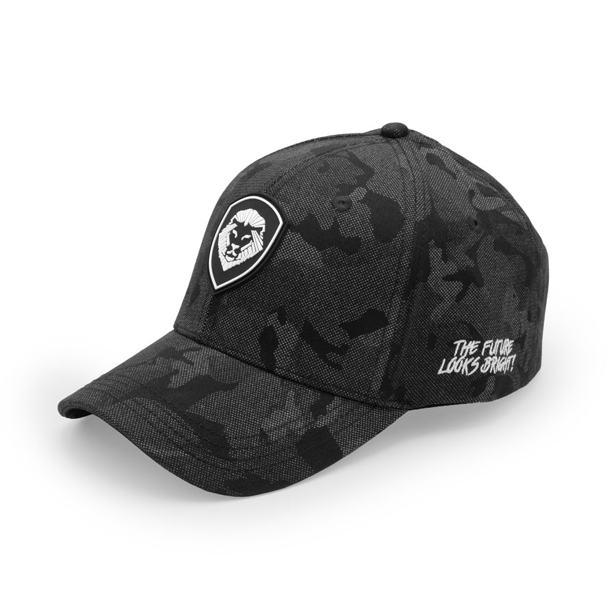 VT Shield Logo Future Looks Bright Black Camo Snapback Hat