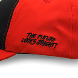 VT Shield Logo Future Looks Bright front panel Red & Black Snapback Hat