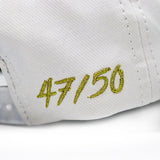 **Limited Edition 1 of 50** The Future Looks Bright White & Gold Election Snapback hat