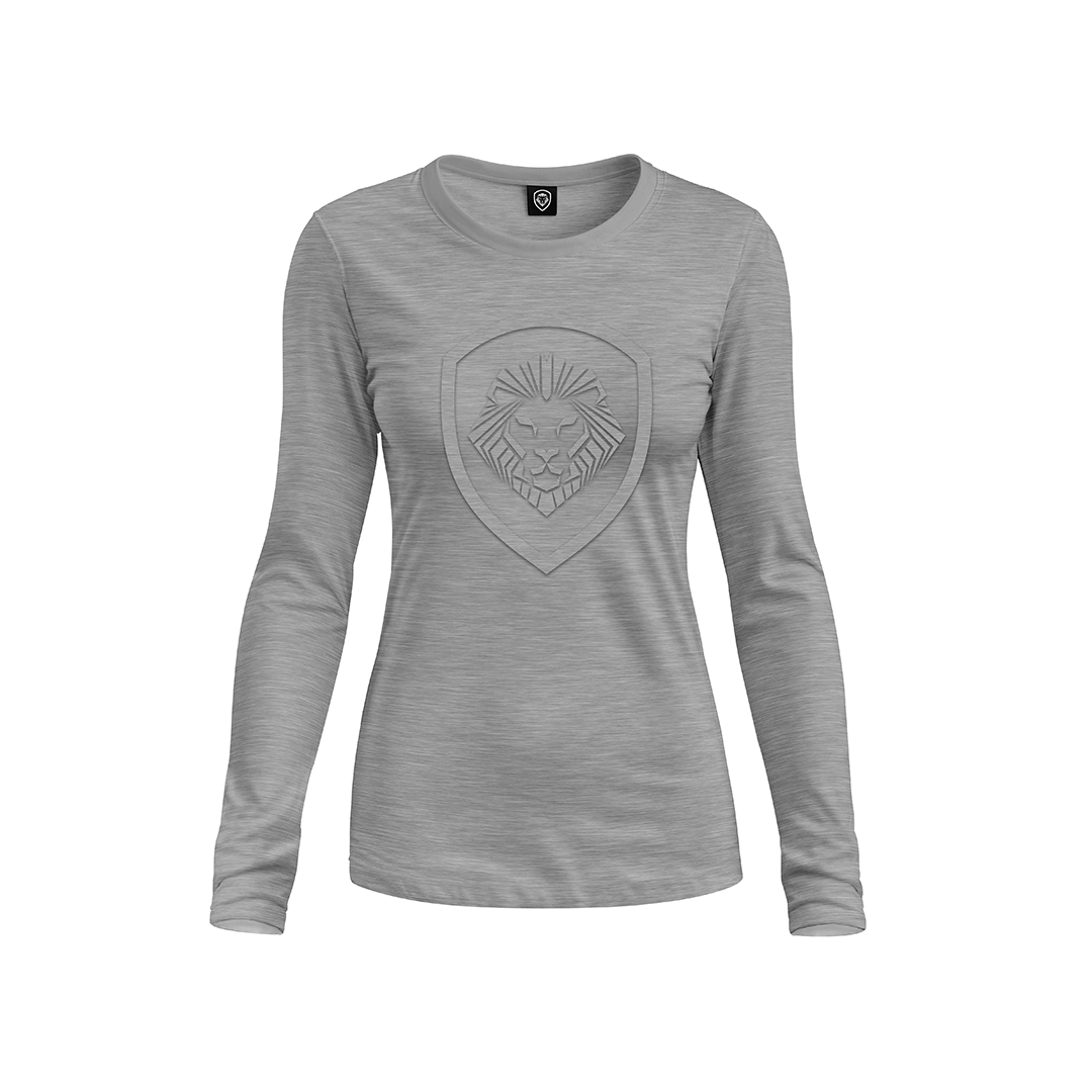 Women's VT Embossed Grey Long Sleeve