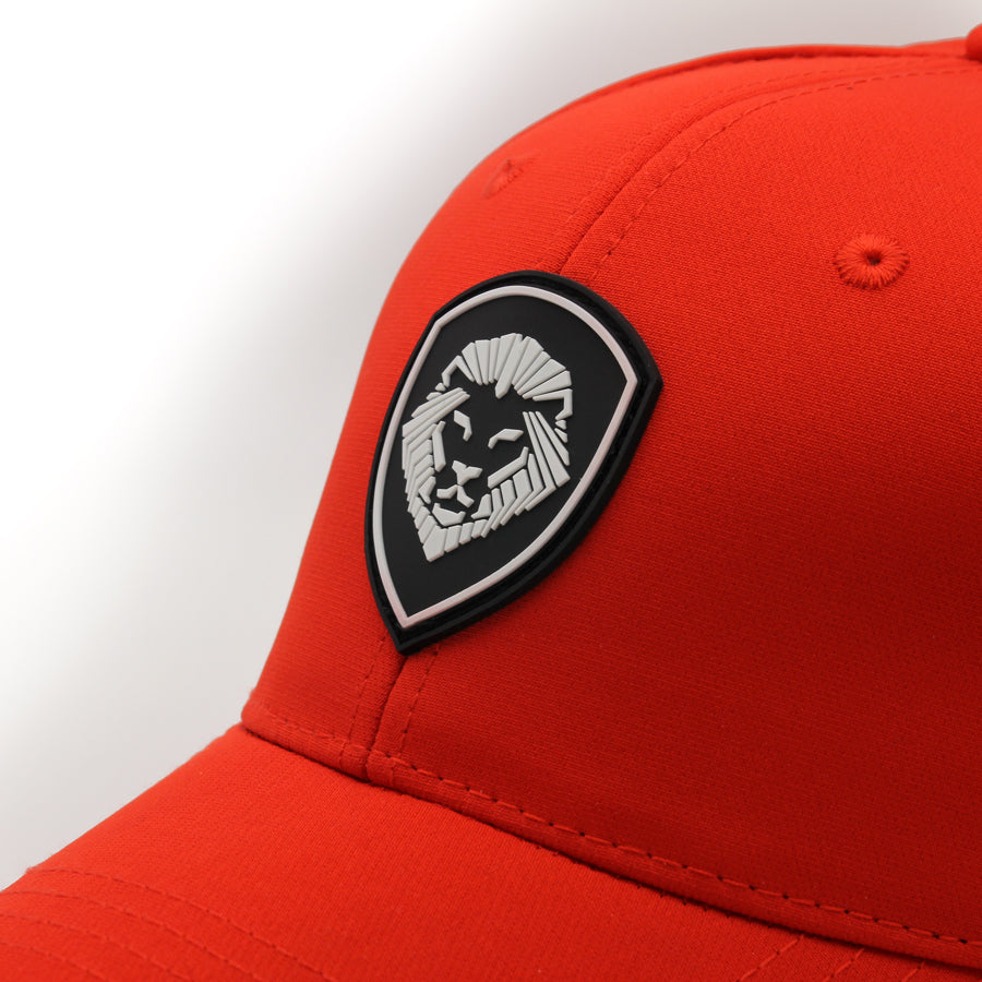 VT Lion Shield Logo Future Looks Bright Red & White Snapback Hat