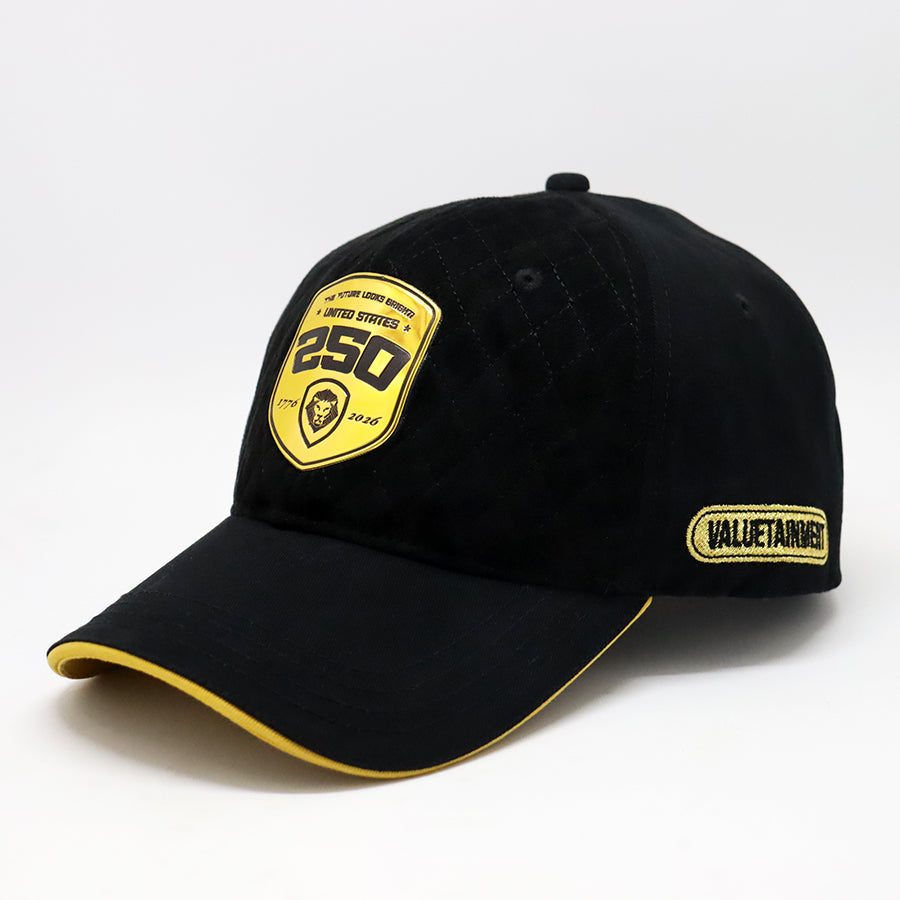 Limited Edition FLB United States 250 Black and Gold Snapback Hat