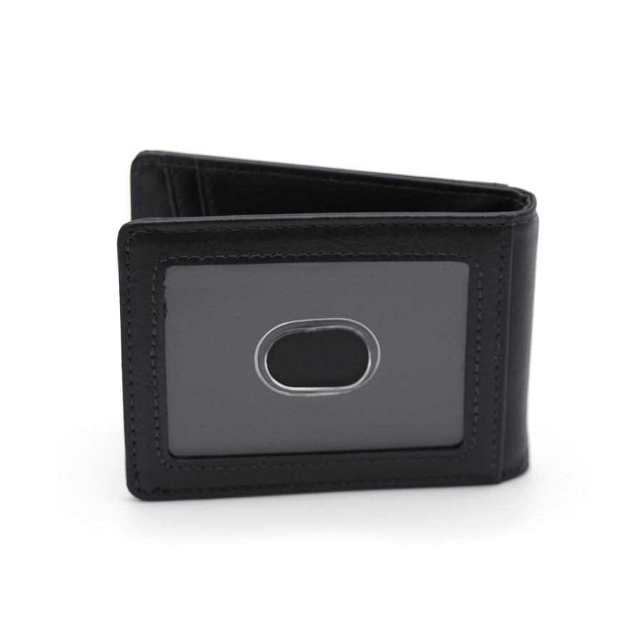 Valuetainment Black Premium leather fold Wallet