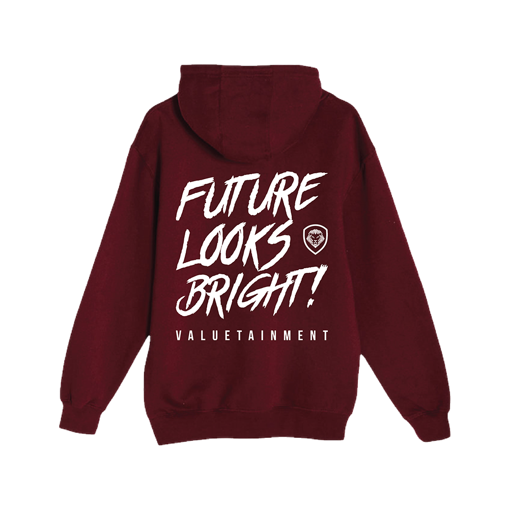 Future Looks Bright Pullover Hoodie - Maroon