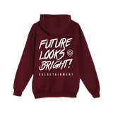 Future Looks Bright Maroon Pullover Hoodie