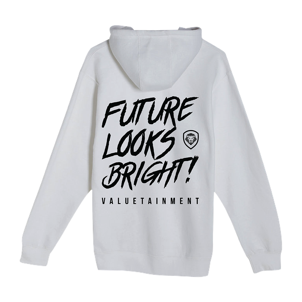 Future Looks Bright Pullover Hoodie - White