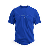 Valuetainment Premium Blue Curved Hem Short Sleeve T-Shirt