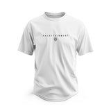 Valuetainment Premium Curved Hem White Short Sleeve T-Shirt