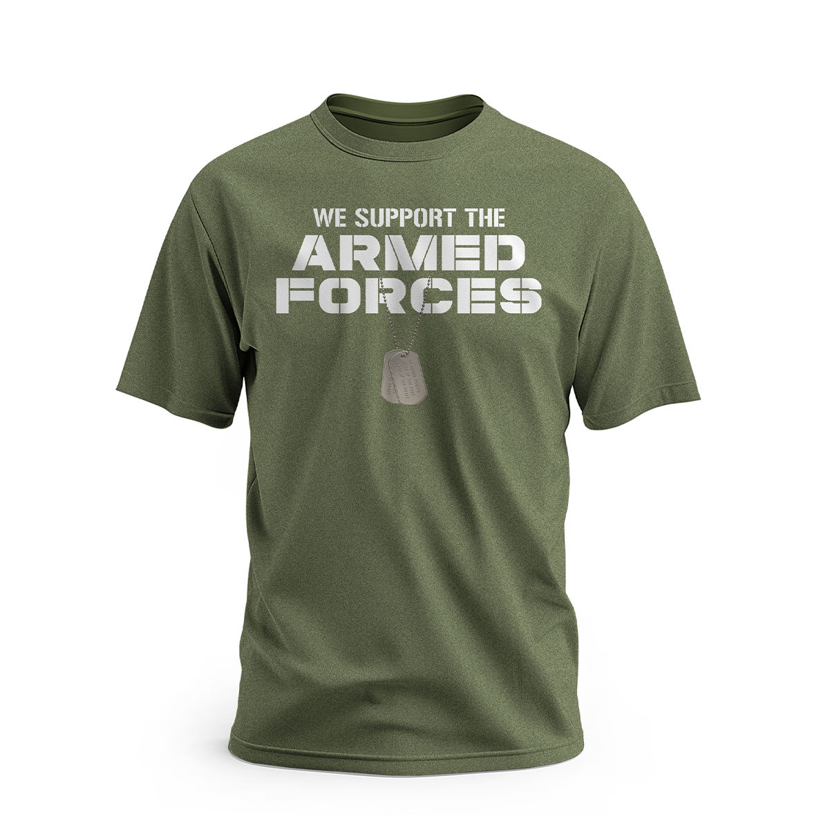 Army Green Armed Forces Short sleeve T-Shirt