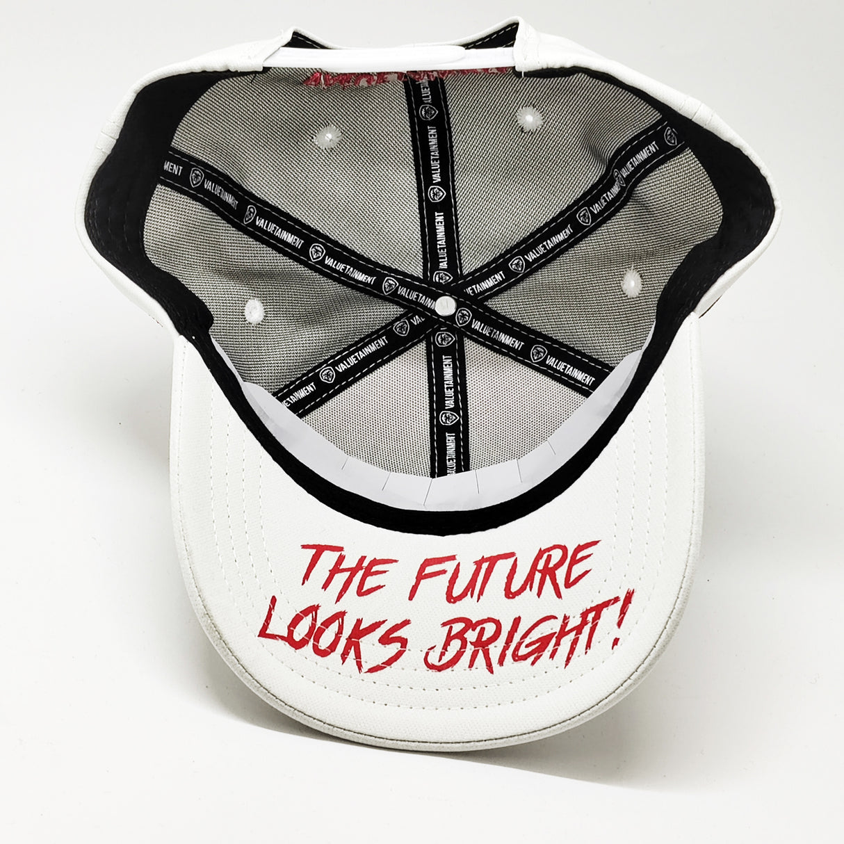 USA Retro Future Looks Bright White Snapback Hat (Ships 9/11)