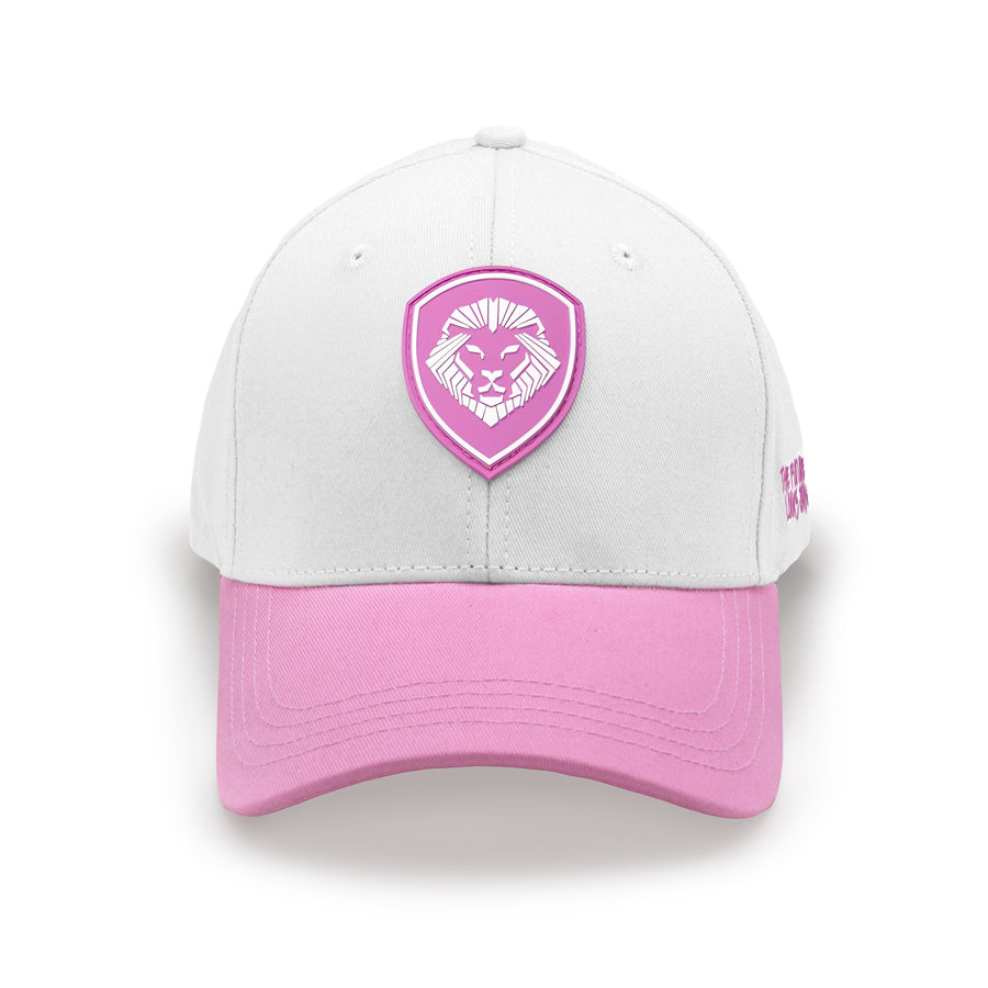 Women's VT Shield Logo Future Looks Bright Pink & White Snapback Hat