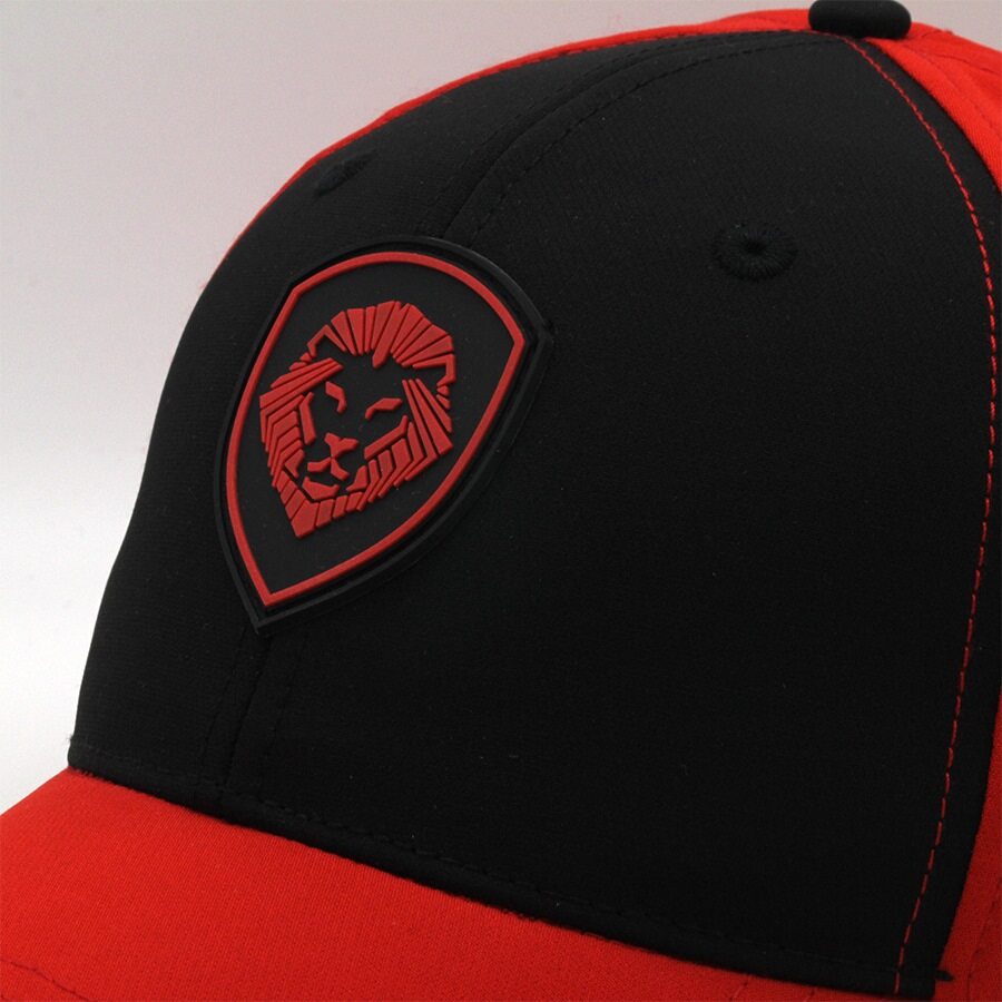 VT Shield Logo Future Looks Bright front panel Red & Black Snapback Hat