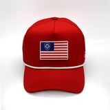 VT Flag Patch Red Future Looks Bright Performance Snapback Hat