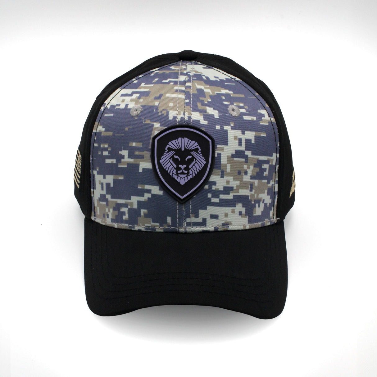 VT Shield Logo Future Looks Bright Navy & Grey Digital Camo Snapback Hat