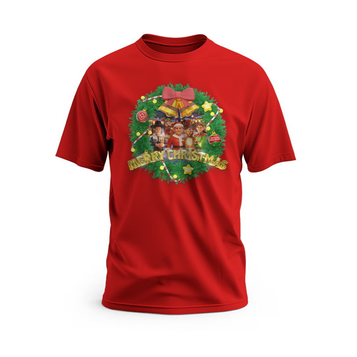 Merry Christmas PBD Podcast Team Red & Green Short Sleeve T-Shirt