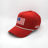 VT Flag Patch Red Future Looks Bright Performance Snapback Hat