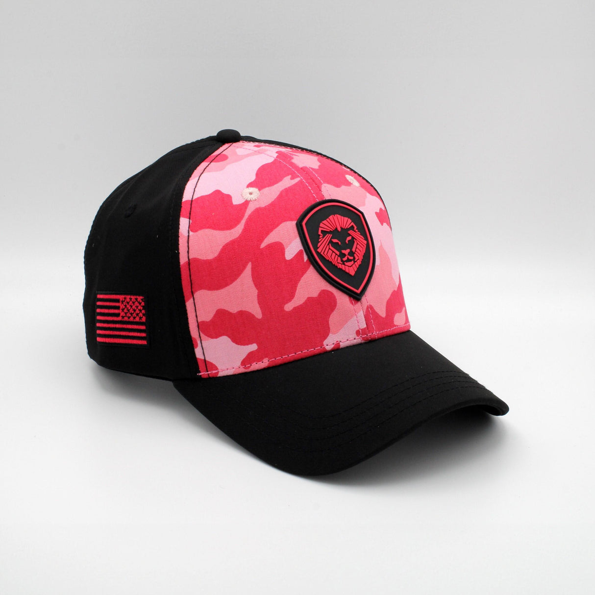 VT Shield Logo Future Looks Bright Red & Pink Camo Snapback Hat