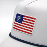 VT Flag Patch White Future Looks Bright Performance Snapback Hat