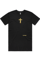 Faith over Fear Black and Gold Short Sleeve T-Shirt