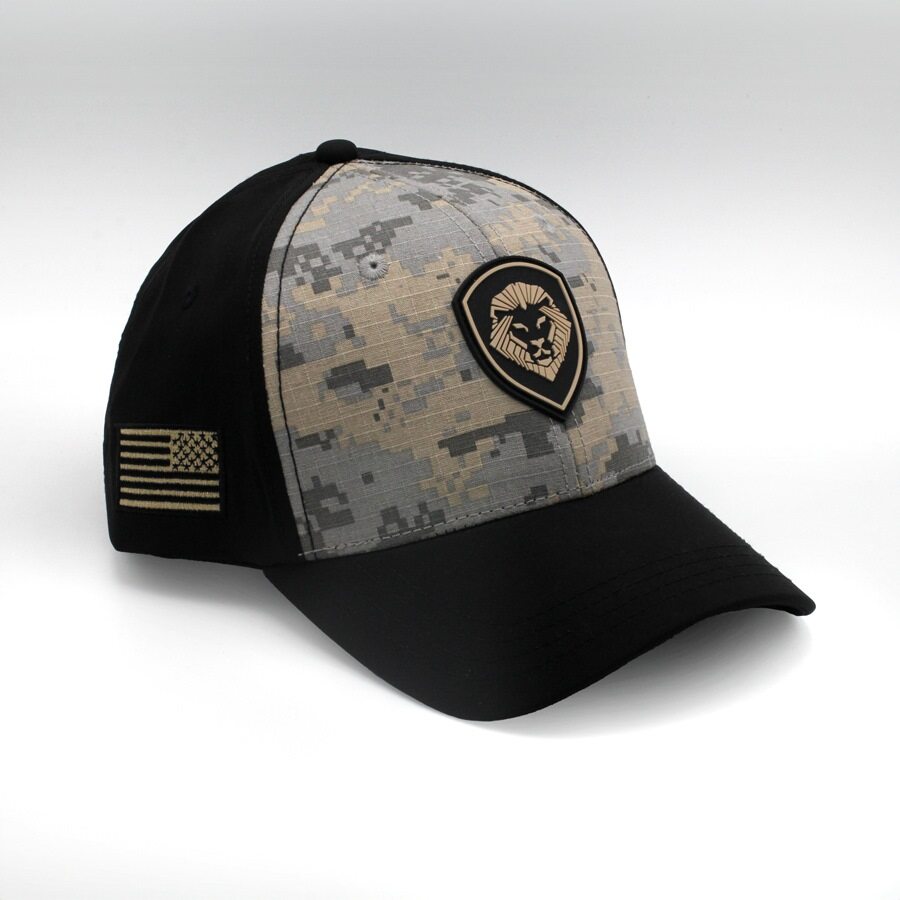 VT Shield Logo Future Looks Bright Grey Digital Camo Snapback Hat