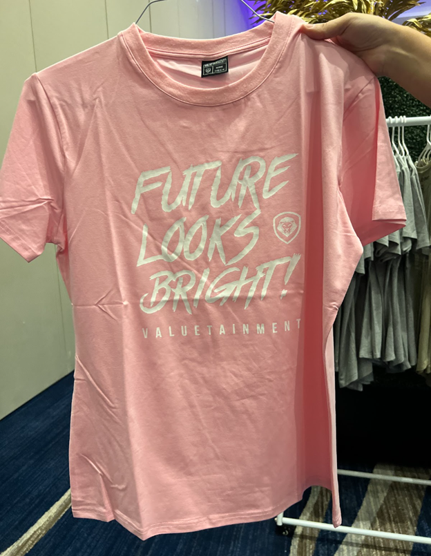 The Future Looks Bright Pink Women's Shirt