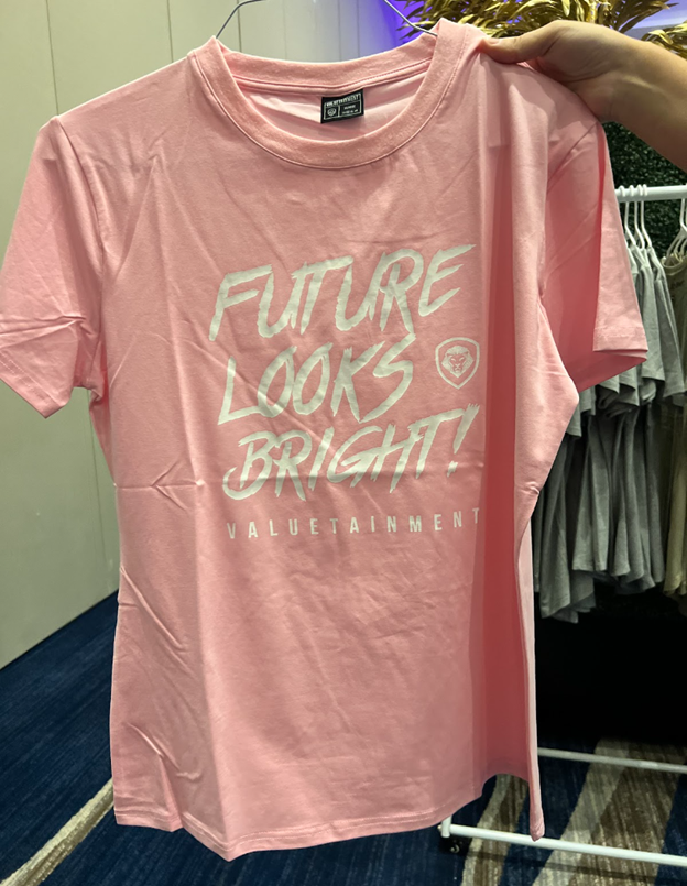 Women's Future Looks Bright Premium Pink Short Sleeve T-Shirt