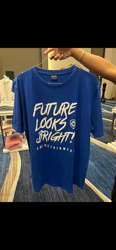 The Future Looks Bright Blue Men's Shirt